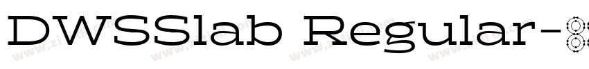 DWSSlab Regular字体转换